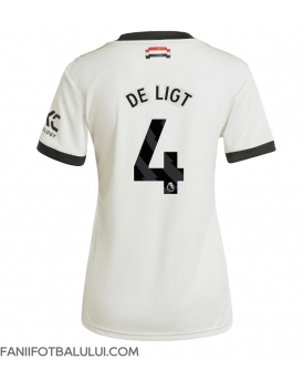 Manchester United Matthijs de Ligt #4 Tricou Fotbal Replică 2024-25 Femei Treilea